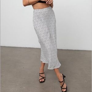 Rails London spotted midi skirt